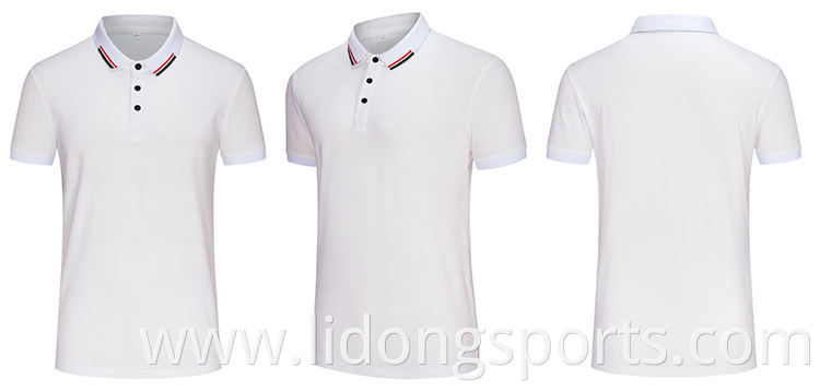 LiDong Custom Cheap Polo Golf T-shirts New Design Men's Red And Black Collar Polo T Shirts Wholesale